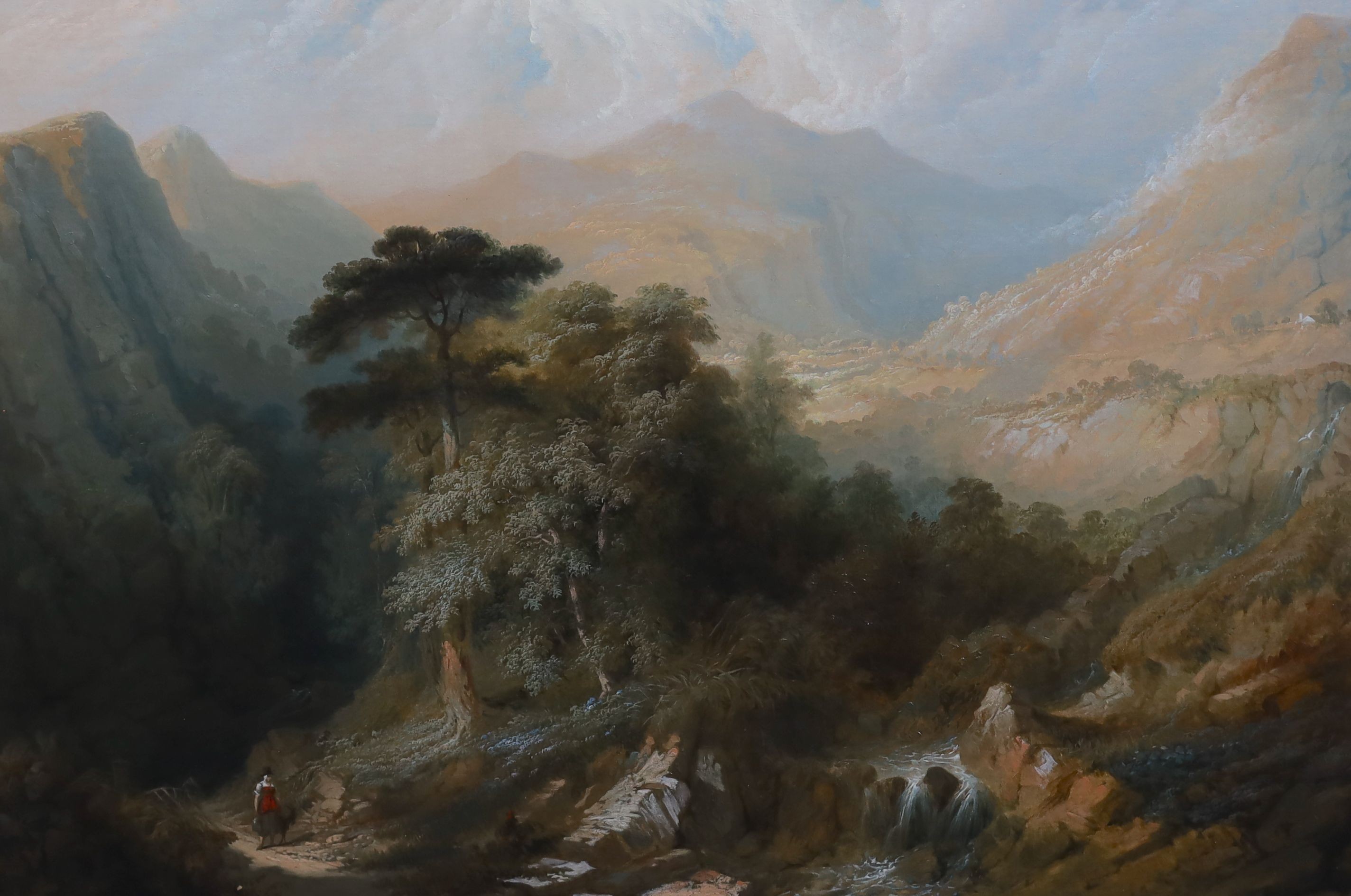 Samuel Lines (1778-1863), The Vale Of the Conway, Pentre Voelas, North Wales, oil on canvas, 64 x 92cm